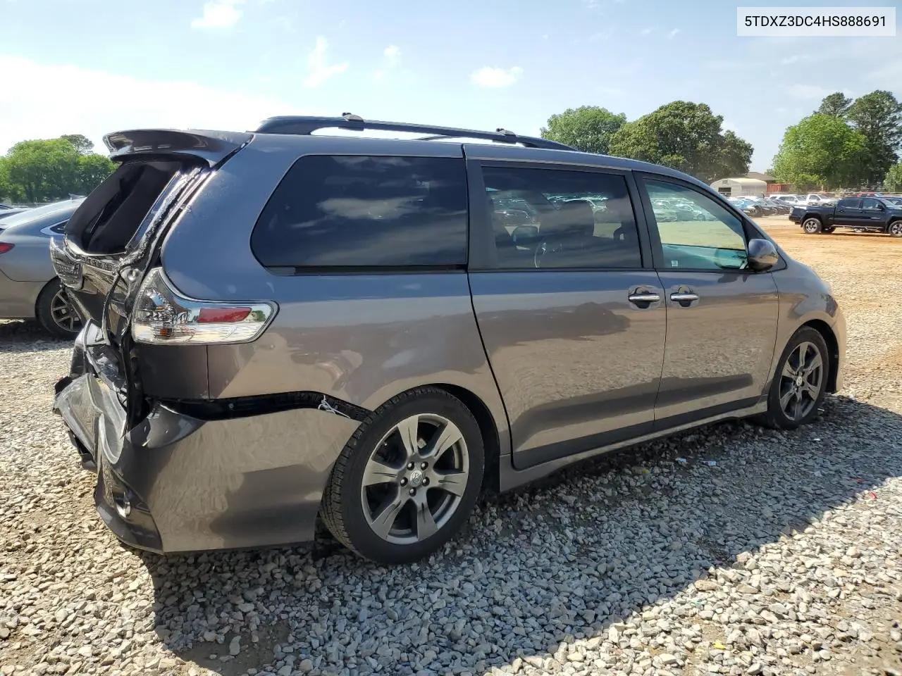 2017 Toyota Sienna Se VIN: 5TDXZ3DC4HS888691 Lot: 57054945