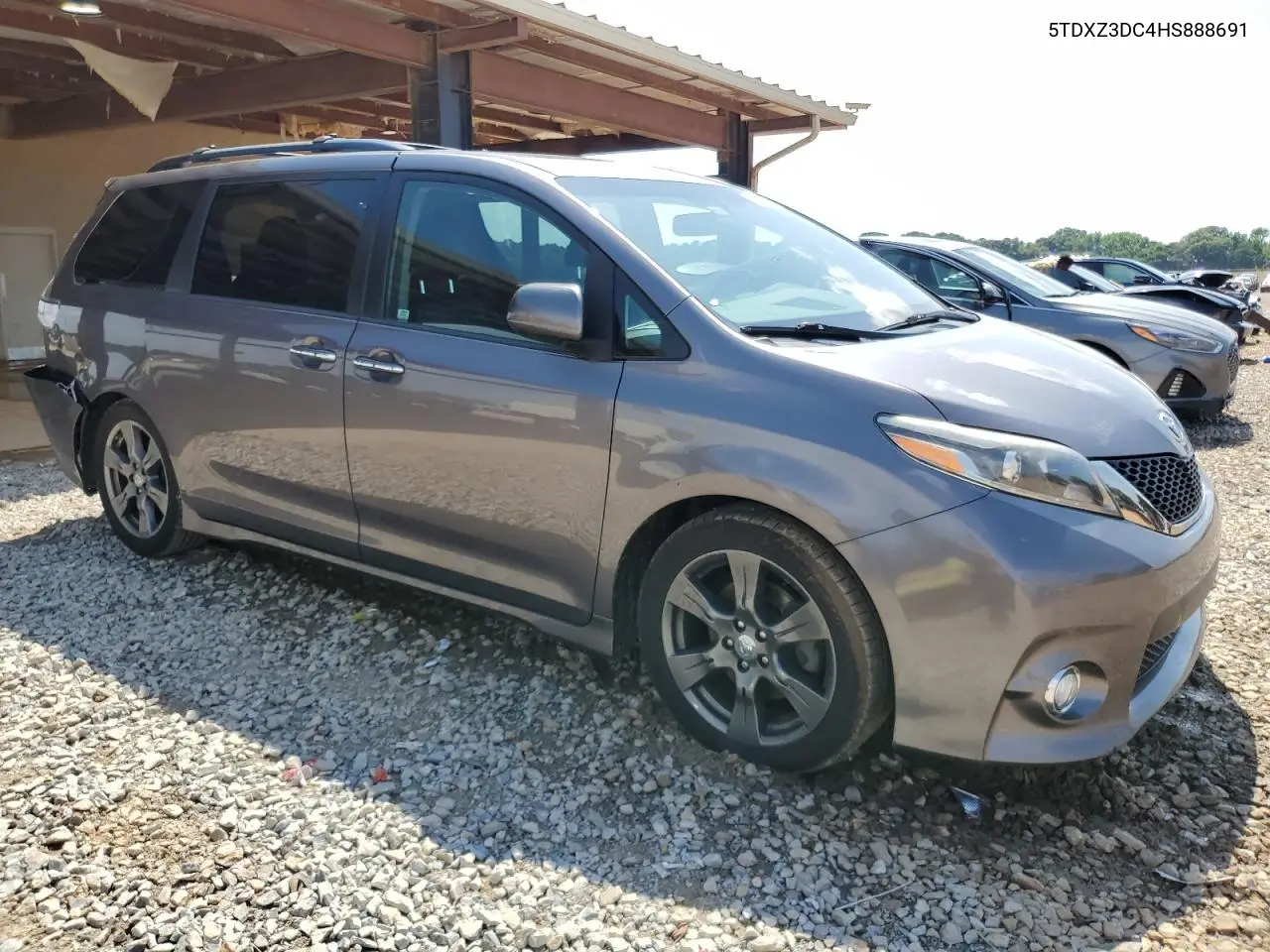 2017 Toyota Sienna Se VIN: 5TDXZ3DC4HS888691 Lot: 57054945