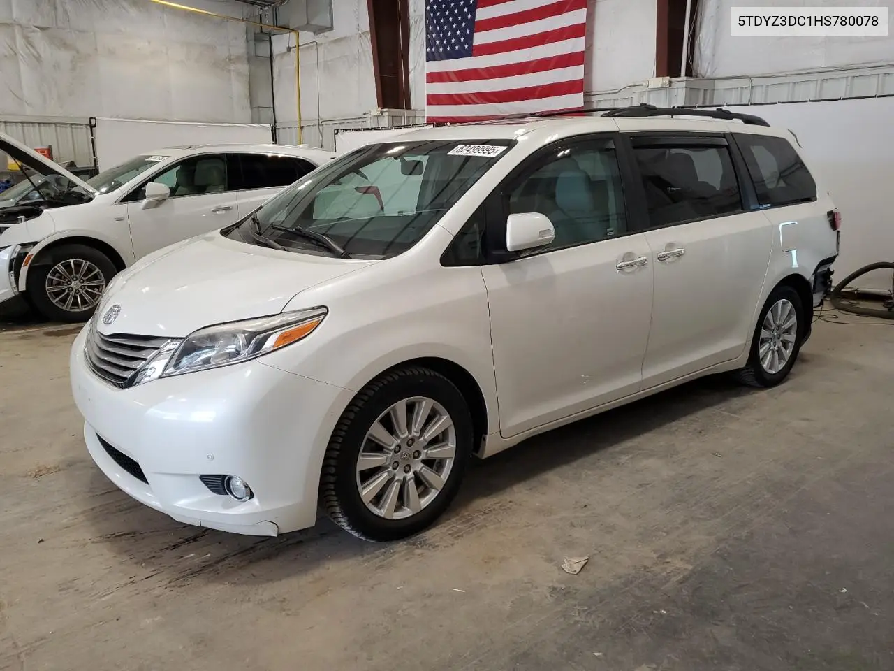 2017 Toyota Sienna Xle VIN: 5TDYZ3DC1HS780078 Lot: 62499995