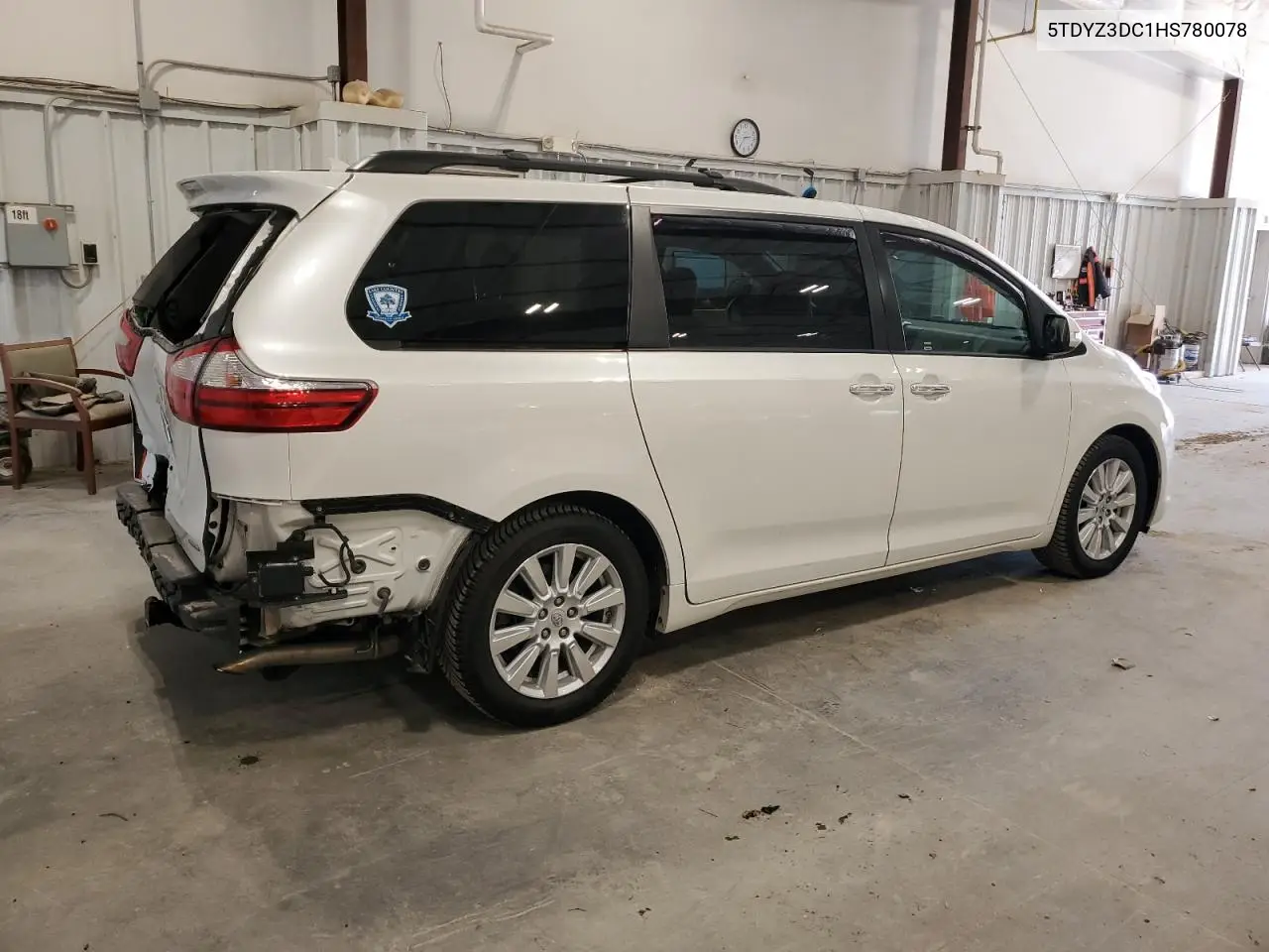 2017 Toyota Sienna Xle VIN: 5TDYZ3DC1HS780078 Lot: 62499995