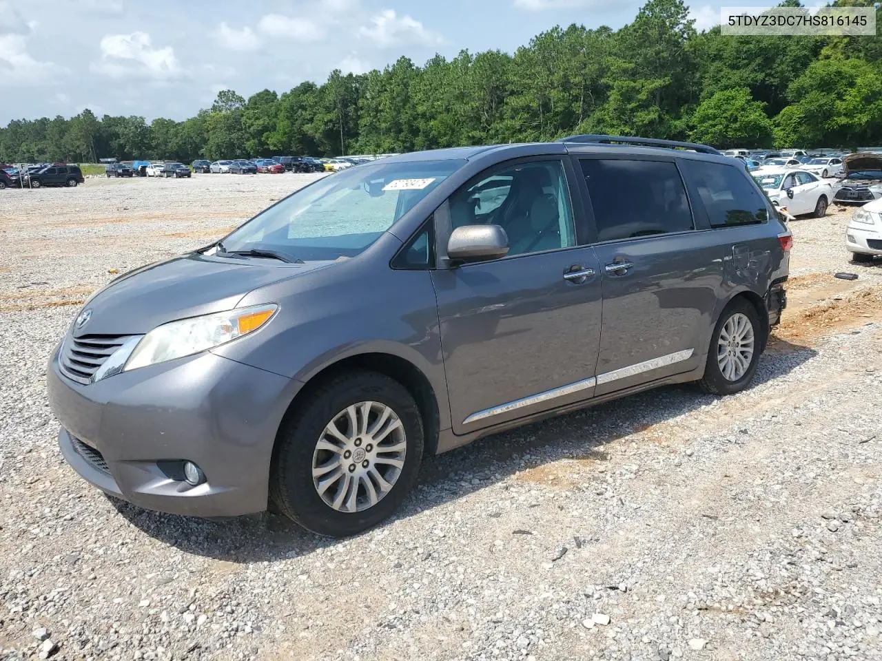 2017 Toyota Sienna Xle VIN: 5TDYZ3DC7HS816145 Lot: 62793475