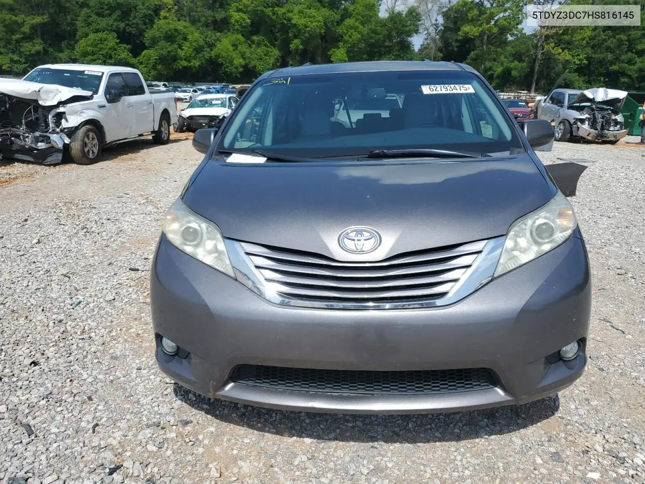 2017 Toyota Sienna Xle VIN: 5TDYZ3DC7HS816145 Lot: 62793475