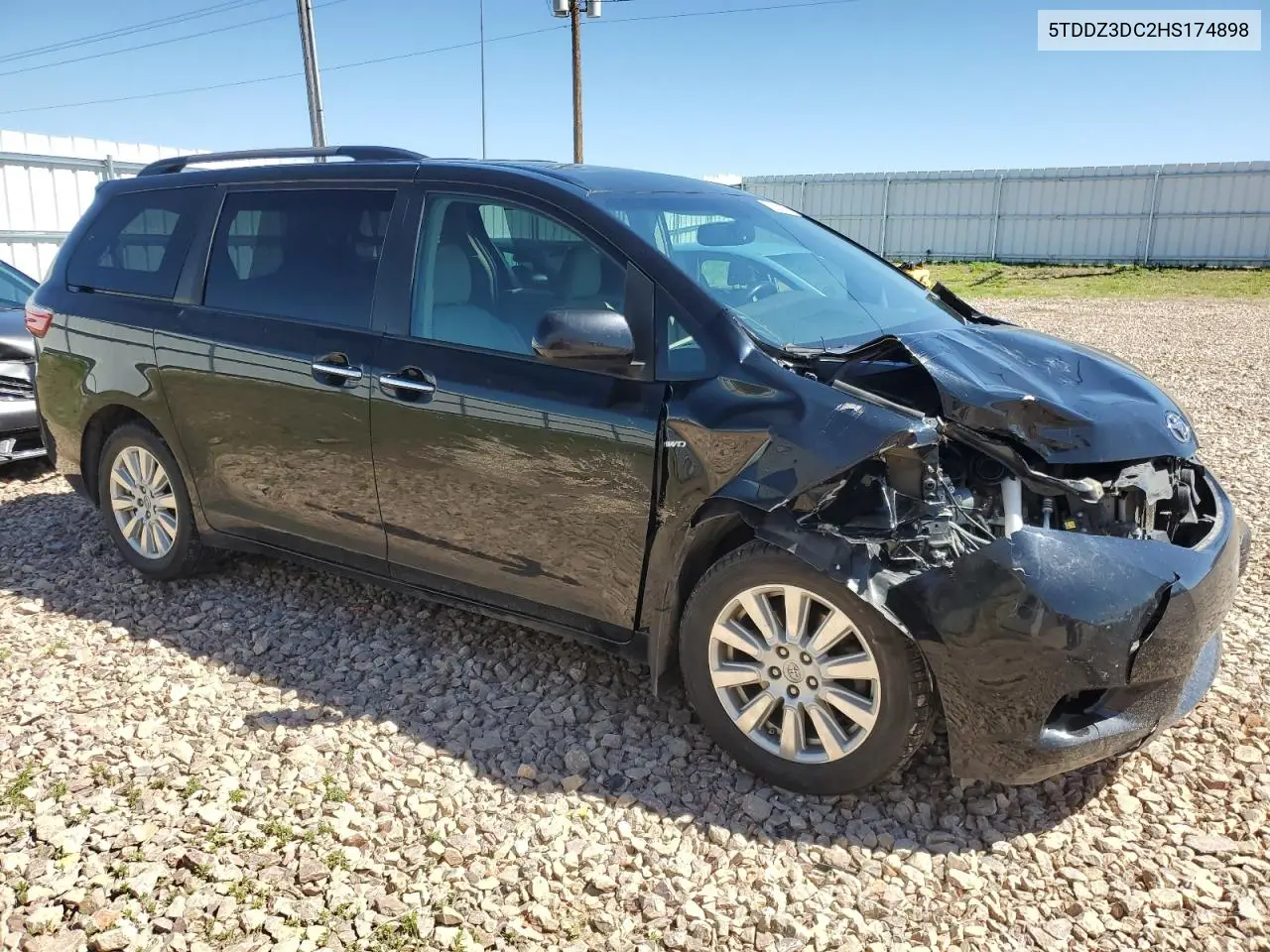 2017 Toyota Sienna Xle VIN: 5TDDZ3DC2HS174898 Lot: 62828685