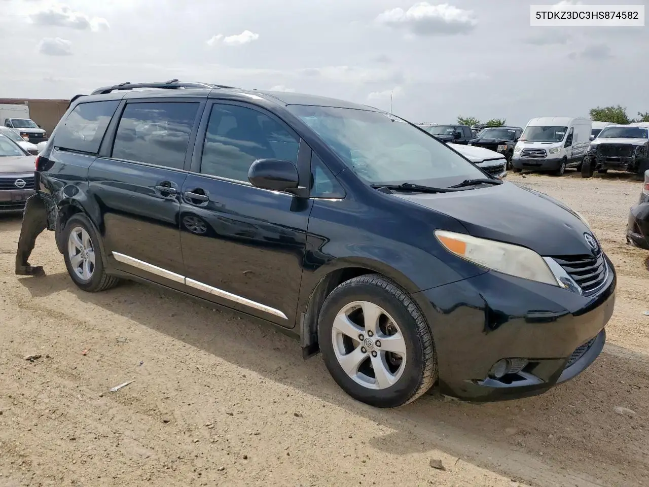 2017 Toyota Sienna Le VIN: 5TDKZ3DC3HS874582 Lot: 63383915