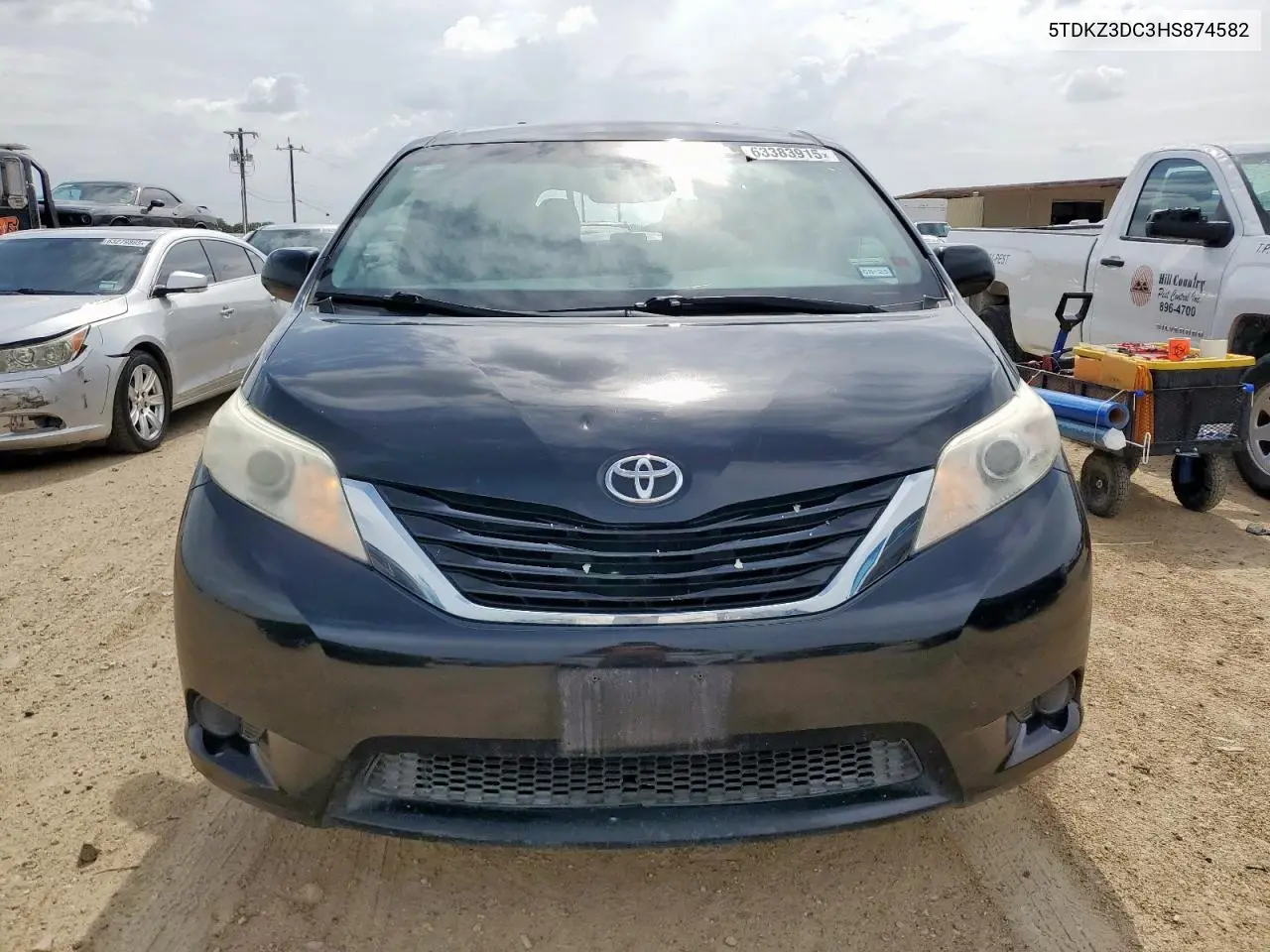 2017 Toyota Sienna Le VIN: 5TDKZ3DC3HS874582 Lot: 63383915