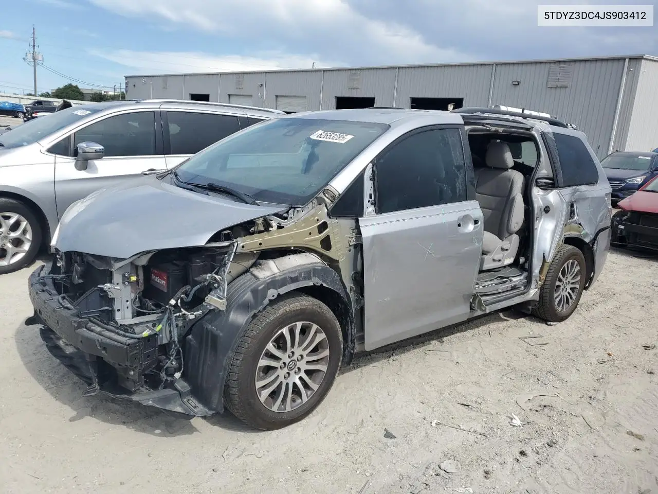 2018 Toyota Sienna Xle VIN: 5TDYZ3DC4JS903412 Lot: 62653285