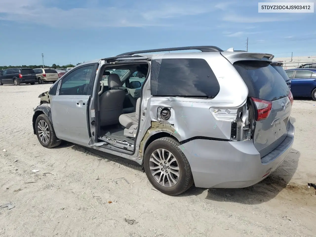 2018 Toyota Sienna Xle VIN: 5TDYZ3DC4JS903412 Lot: 62653285