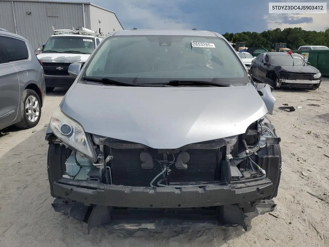 2018 Toyota Sienna Xle VIN: 5TDYZ3DC4JS903412 Lot: 62653285