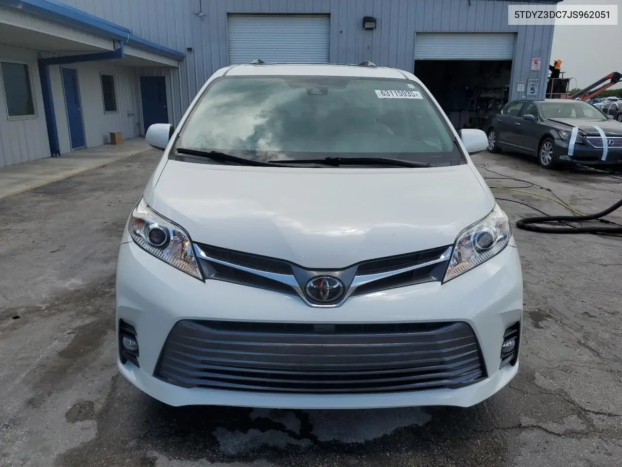 2018 Toyota Sienna Xle VIN: 5TDYZ3DC7JS962051 Lot: 63115935