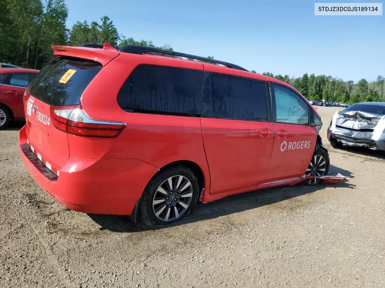 2018 Toyota Sienna Le VIN: 5TDJZ3DC0JS189134 Lot: 63692995