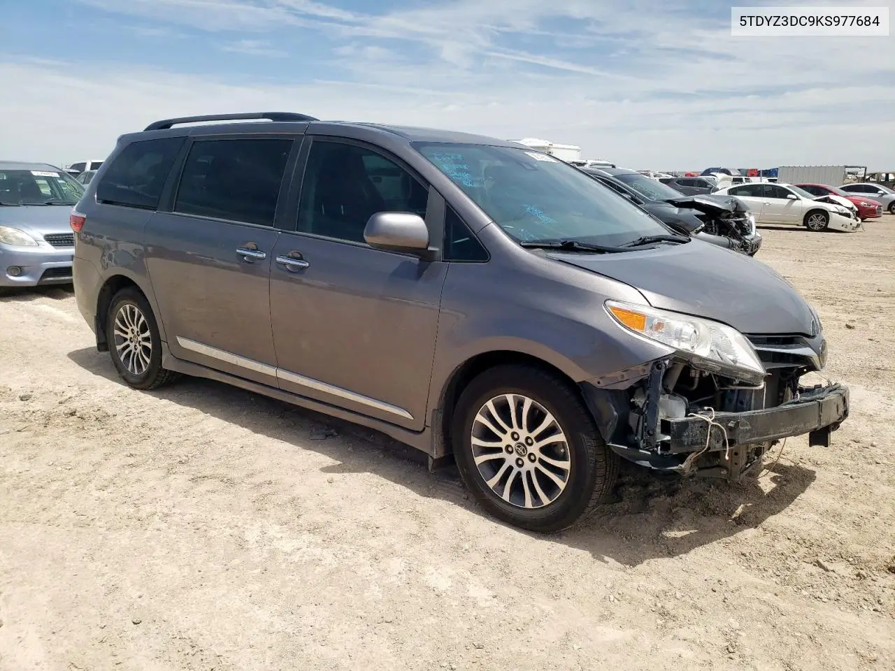 2019 Toyota Sienna Xle VIN: 5TDYZ3DC9KS977684 Lot: 56742555