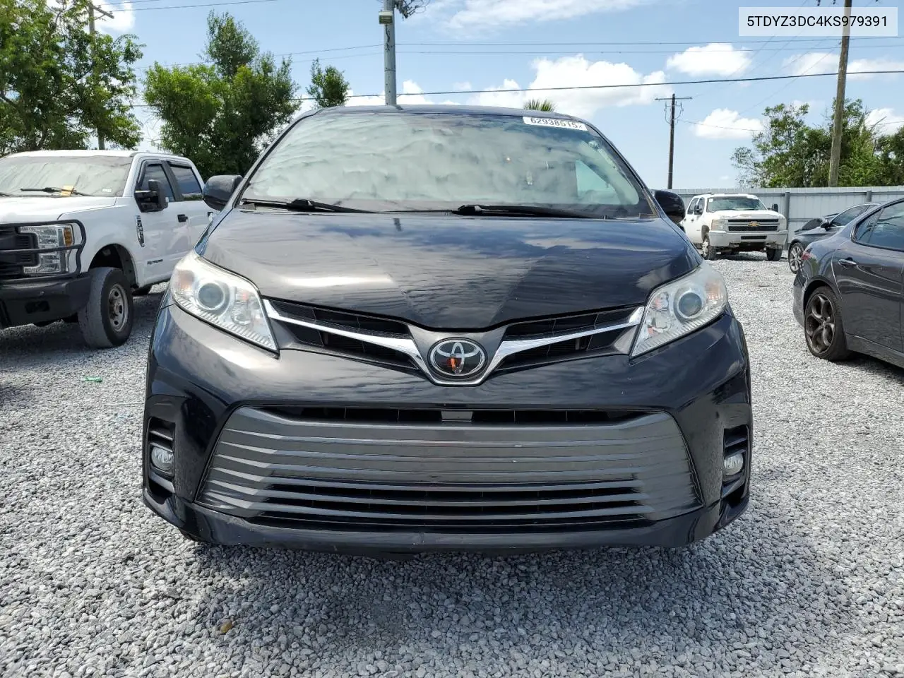 2019 Toyota Sienna Xle VIN: 5TDYZ3DC4KS979391 Lot: 62938515