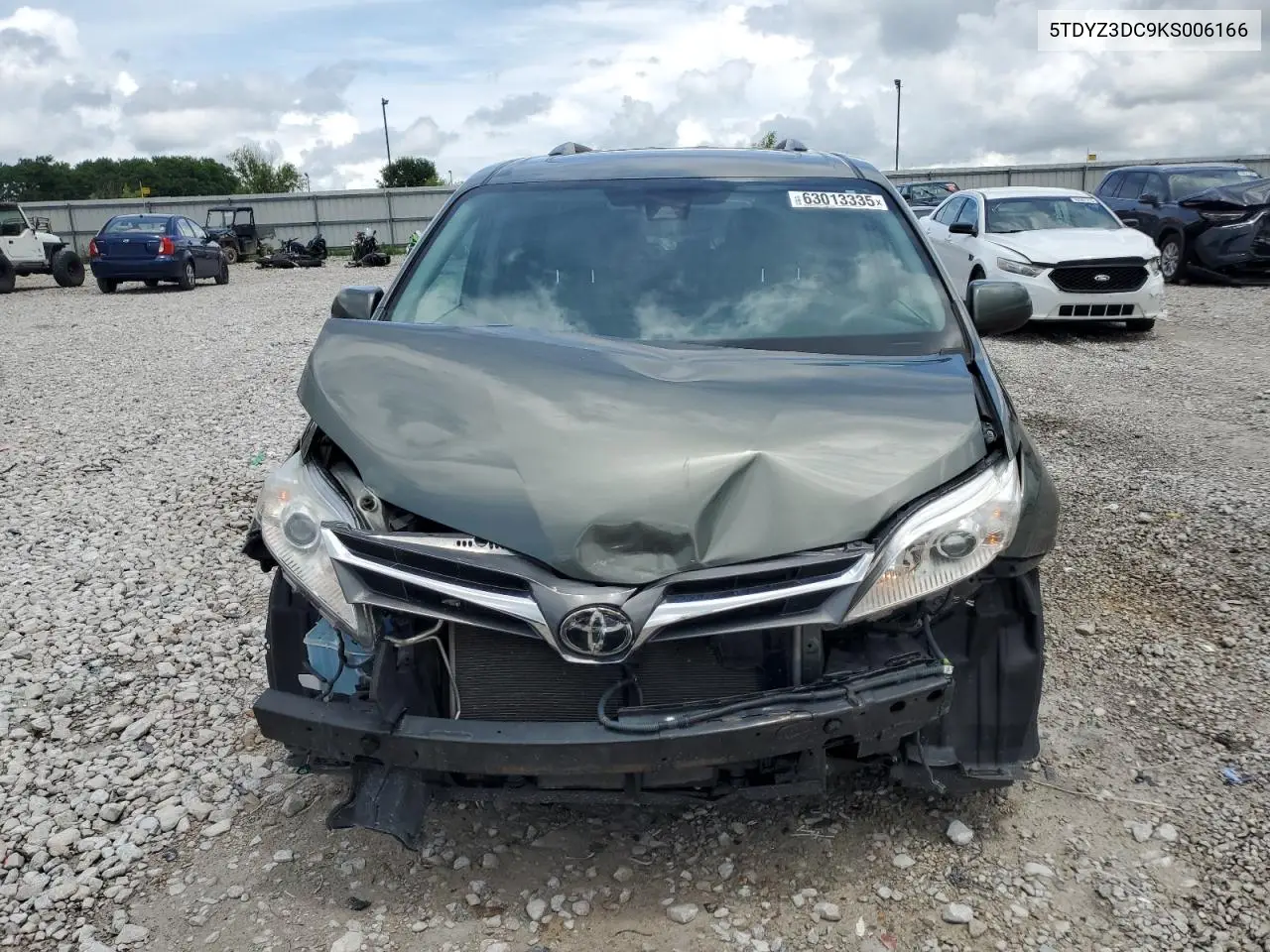 2019 Toyota Sienna Xle VIN: 5TDYZ3DC9KS006166 Lot: 63013335