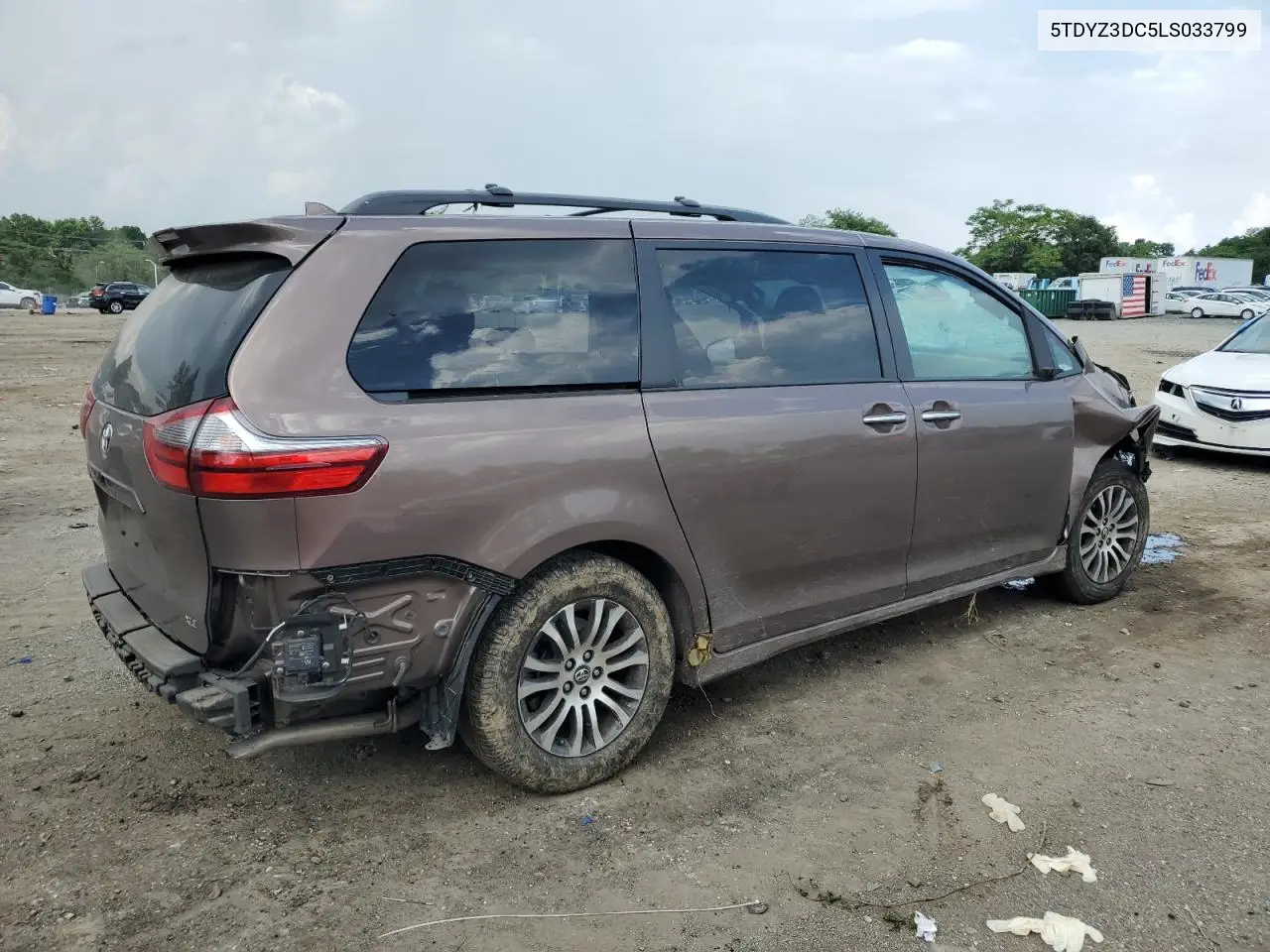2020 Toyota Sienna Xle VIN: 5TDYZ3DC5LS033799 Lot: 62659655