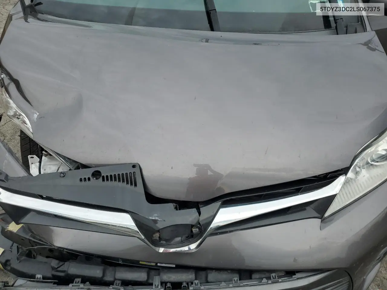2020 Toyota Sienna Xle VIN: 5TDYZ3DC2LS067375 Lot: 62885205