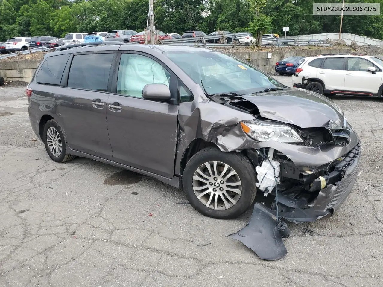 2020 Toyota Sienna Xle VIN: 5TDYZ3DC2LS067375 Lot: 62885205