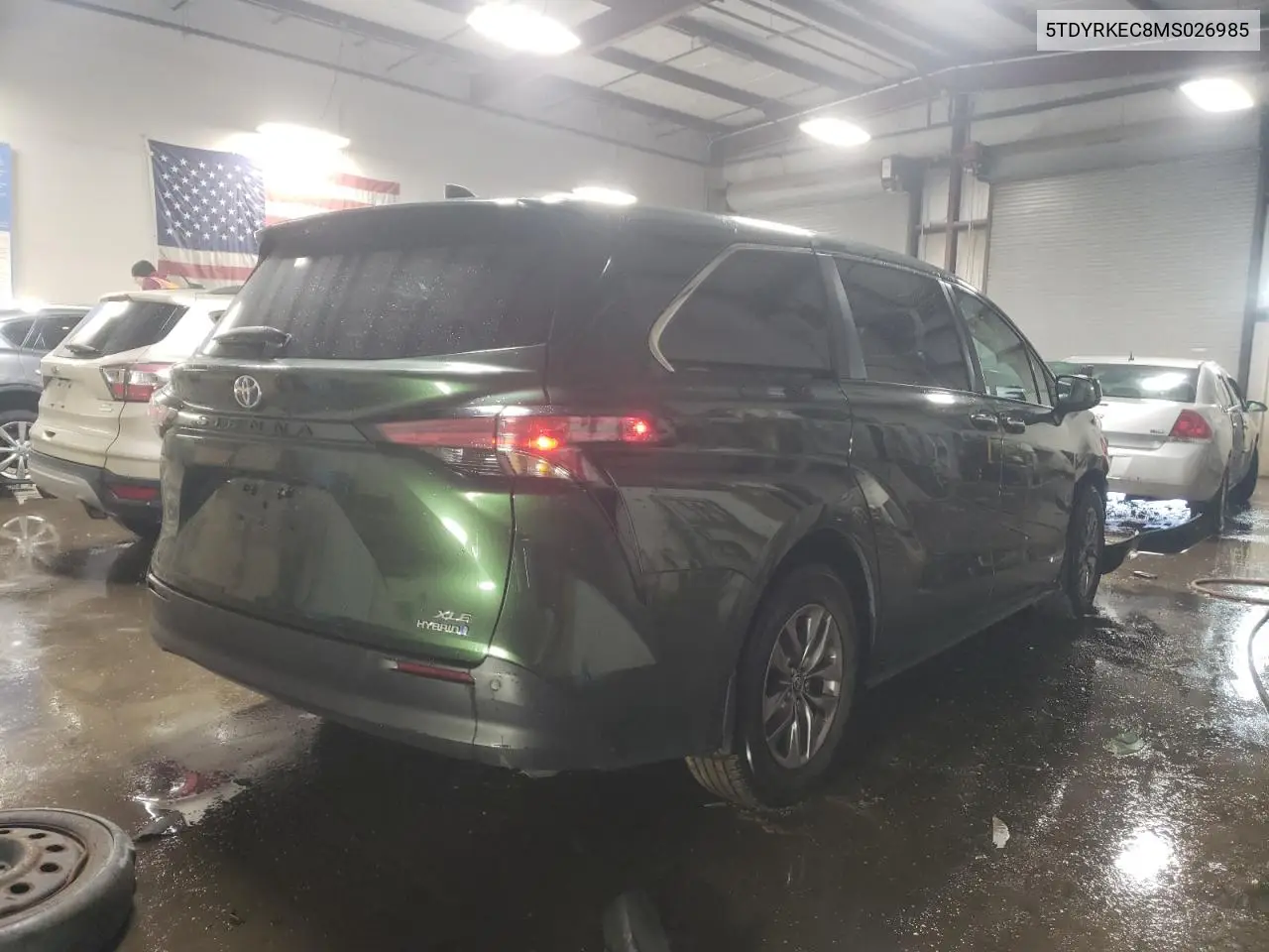 2021 Toyota Sienna Xle VIN: 5TDYRKEC8MS026985 Lot: 47315875