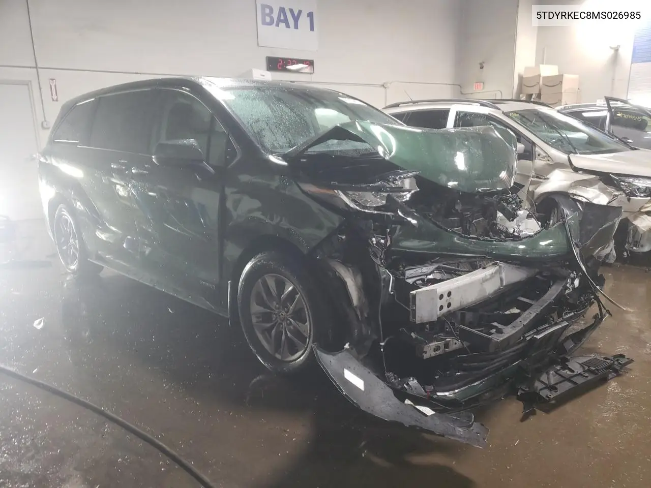 2021 Toyota Sienna Xle VIN: 5TDYRKEC8MS026985 Lot: 47315875