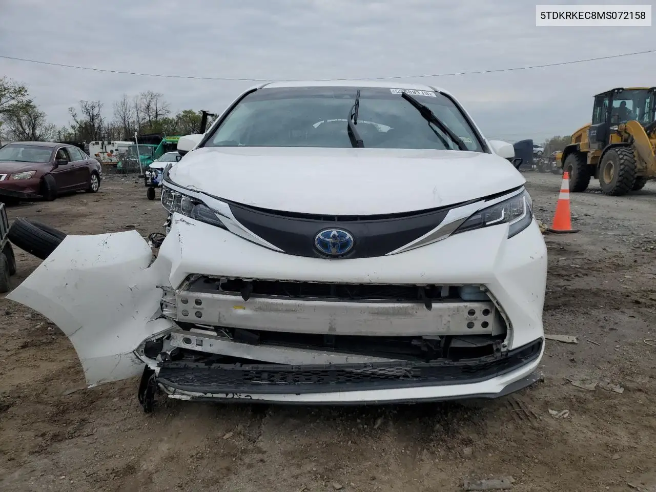 2021 Toyota Sienna Le VIN: 5TDKRKEC8MS072158 Lot: 52689115