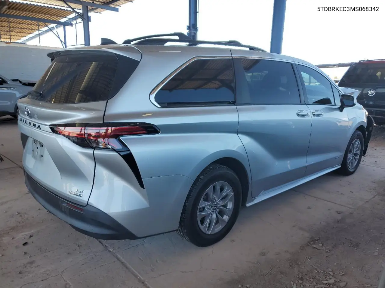 2021 Toyota Sienna Le VIN: 5TDBRKEC3MS068342 Lot: 55518505