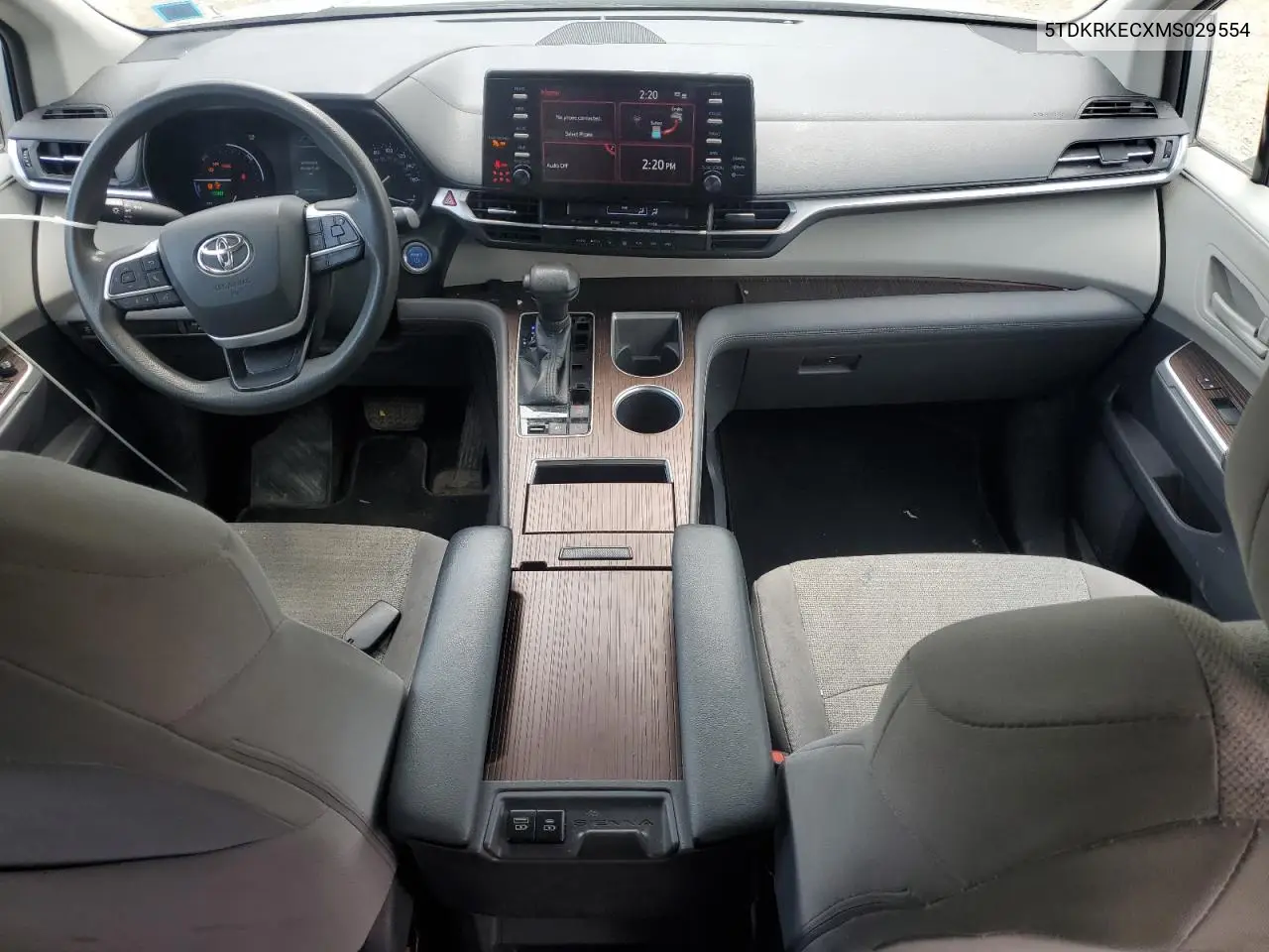 2021 Toyota Sienna Le VIN: 5TDKRKECXMS029554 Lot: 55745035