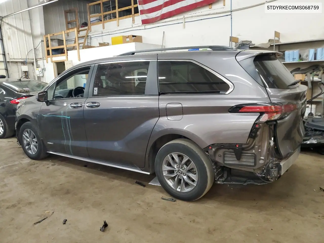 2021 Toyota Sienna Xle VIN: 5TDYRKEC0MS068759 Lot: 55759265