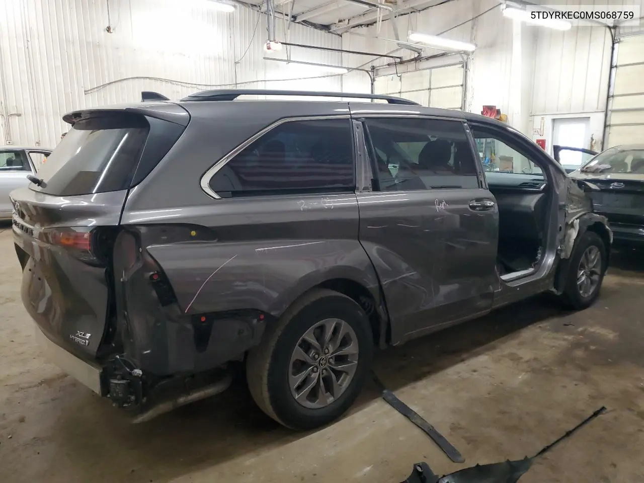 2021 Toyota Sienna Xle VIN: 5TDYRKEC0MS068759 Lot: 55759265