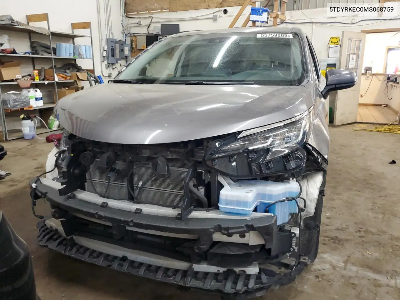 2021 Toyota Sienna Xle VIN: 5TDYRKEC0MS068759 Lot: 55759265