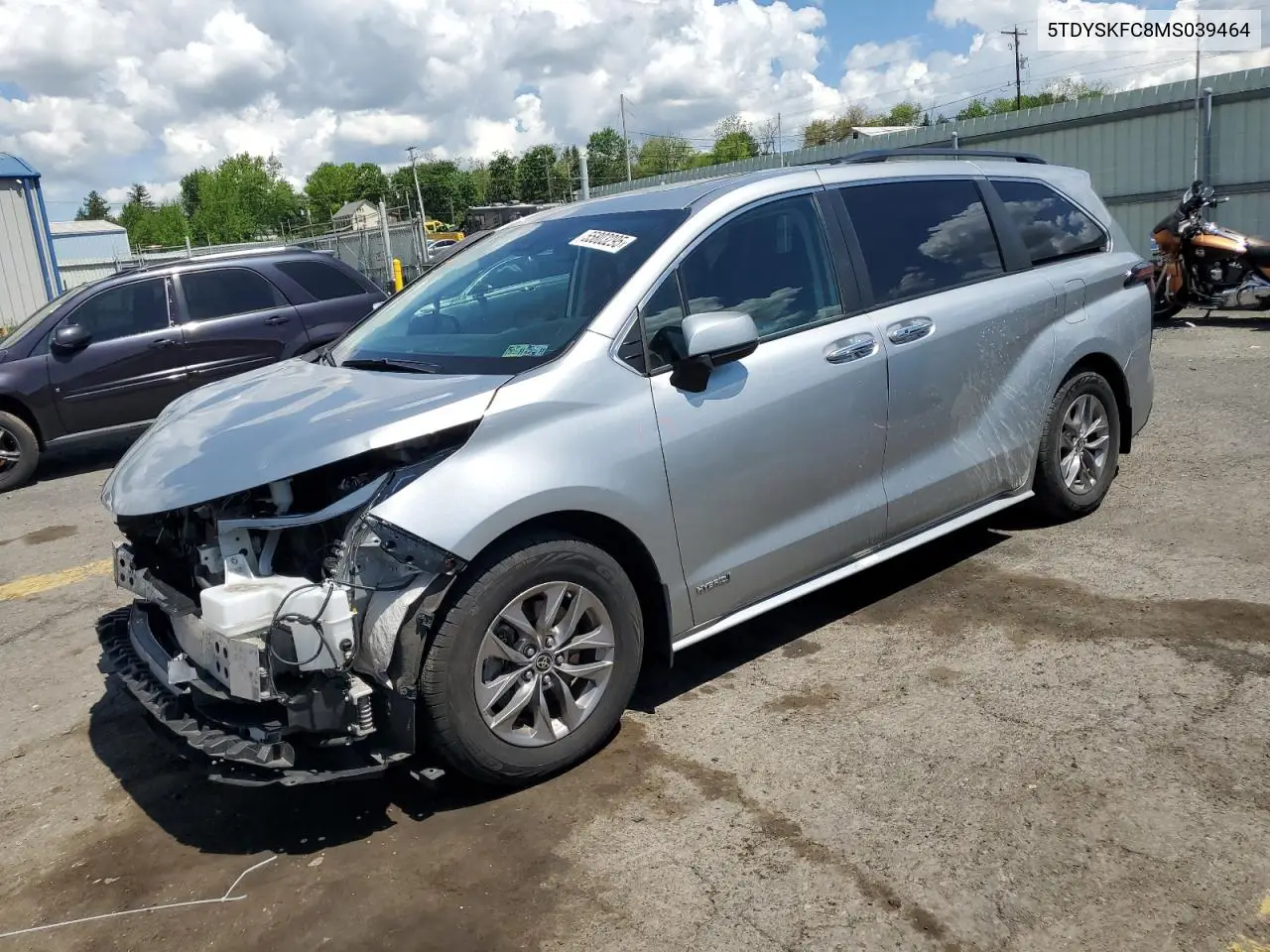 2021 Toyota Sienna Xle VIN: 5TDYSKFC8MS039464 Lot: 55803295
