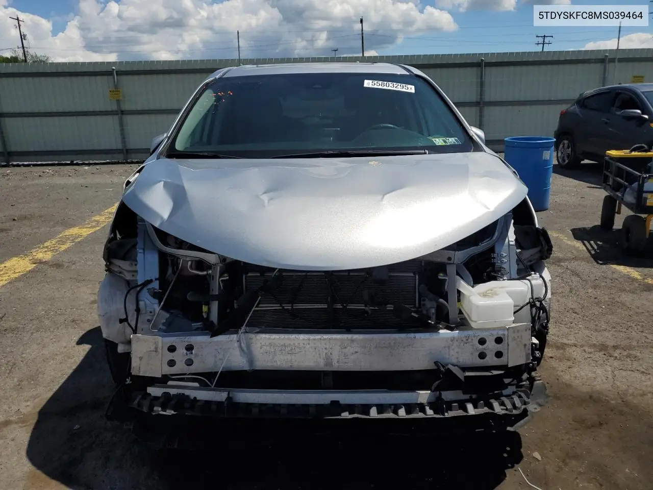 2021 Toyota Sienna Xle VIN: 5TDYSKFC8MS039464 Lot: 55803295