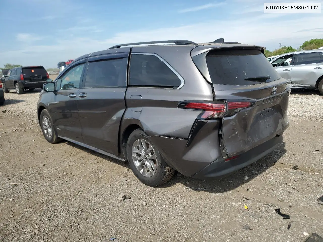 2021 Toyota Sienna Xle VIN: 5TDYRKEC5MS071902 Lot: 56176765