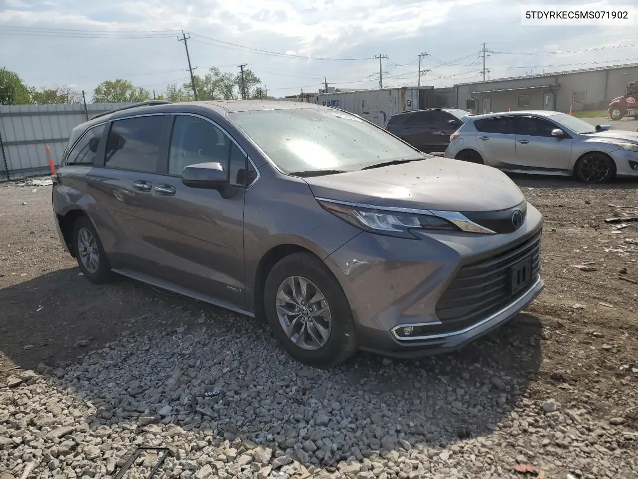 2021 Toyota Sienna Xle VIN: 5TDYRKEC5MS071902 Lot: 56176765