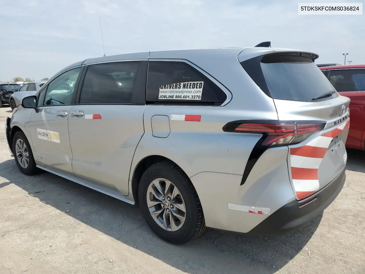 2021 Toyota Sienna Le VIN: 5TDKSKFC0MS036824 Lot: 56363835