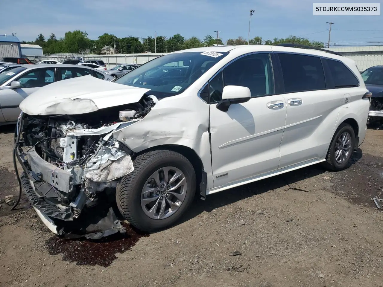 2021 Toyota Sienna Xle VIN: 5TDJRKEC9MS035373 Lot: 56538525