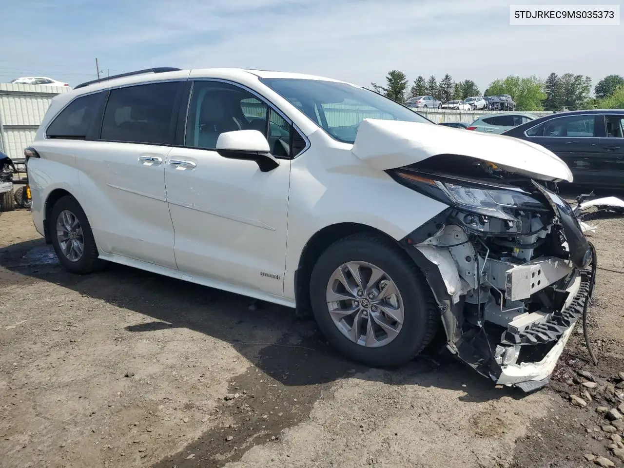 2021 Toyota Sienna Xle VIN: 5TDJRKEC9MS035373 Lot: 56538525
