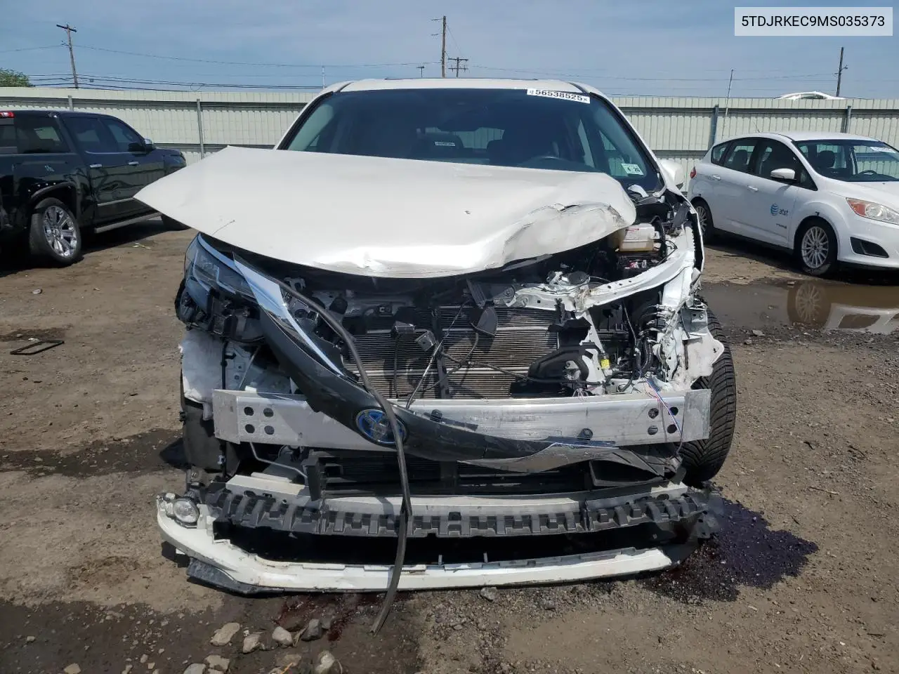 2021 Toyota Sienna Xle VIN: 5TDJRKEC9MS035373 Lot: 56538525