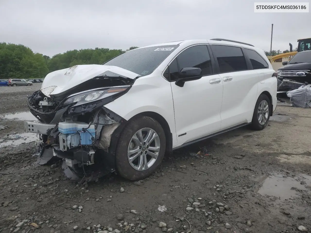 2021 Toyota Sienna Xse VIN: 5TDDSKFC4MS036186 Lot: 56574315