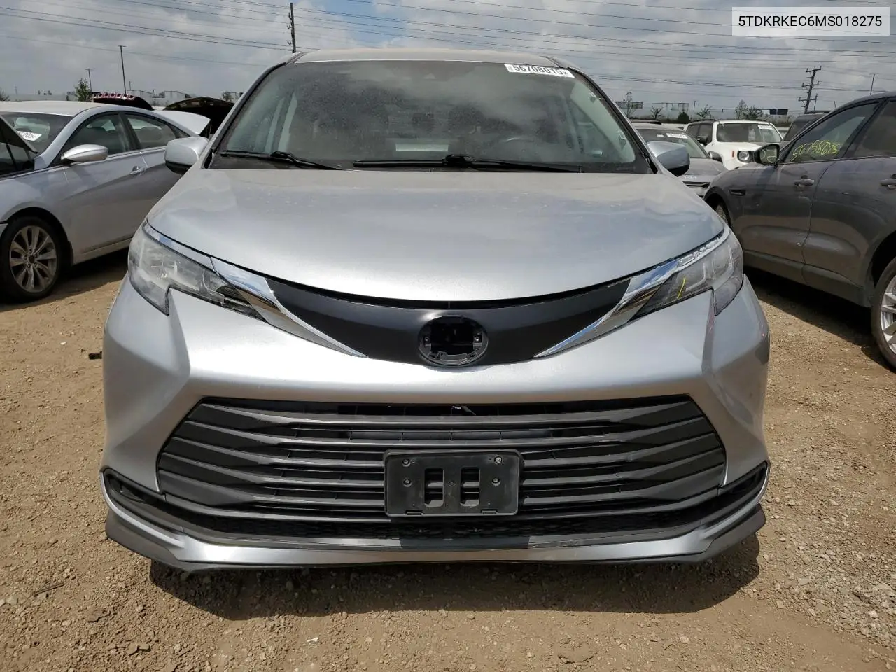 2021 Toyota Sienna Le VIN: 5TDKRKEC6MS018275 Lot: 56708015