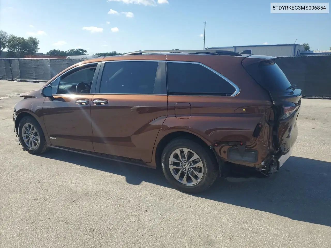 2021 Toyota Sienna Xle VIN: 5TDYRKEC3MS006854 Lot: 56826685