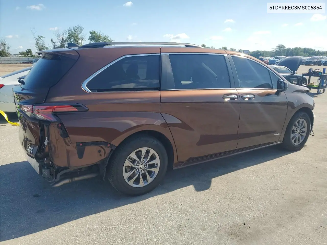 2021 Toyota Sienna Xle VIN: 5TDYRKEC3MS006854 Lot: 56826685