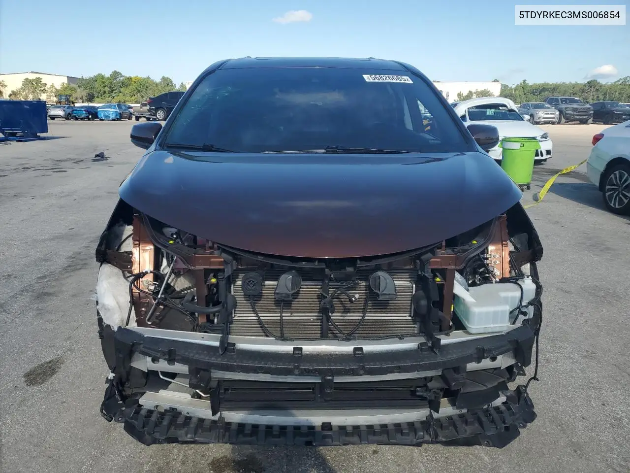 2021 Toyota Sienna Xle VIN: 5TDYRKEC3MS006854 Lot: 56826685
