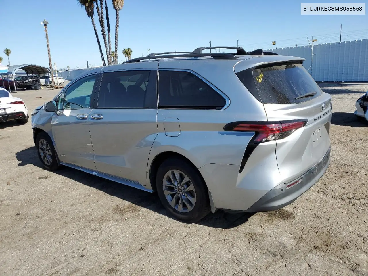 2021 Toyota Sienna Xle VIN: 5TDJRKEC8MS058563 Lot: 56932015