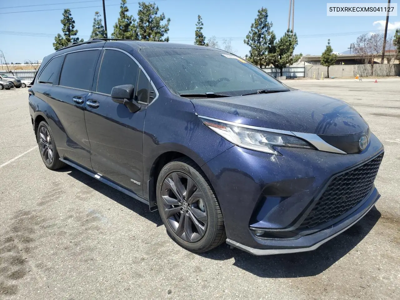2021 Toyota Sienna Xse VIN: 5TDXRKECXMS041127 Lot: 56988725