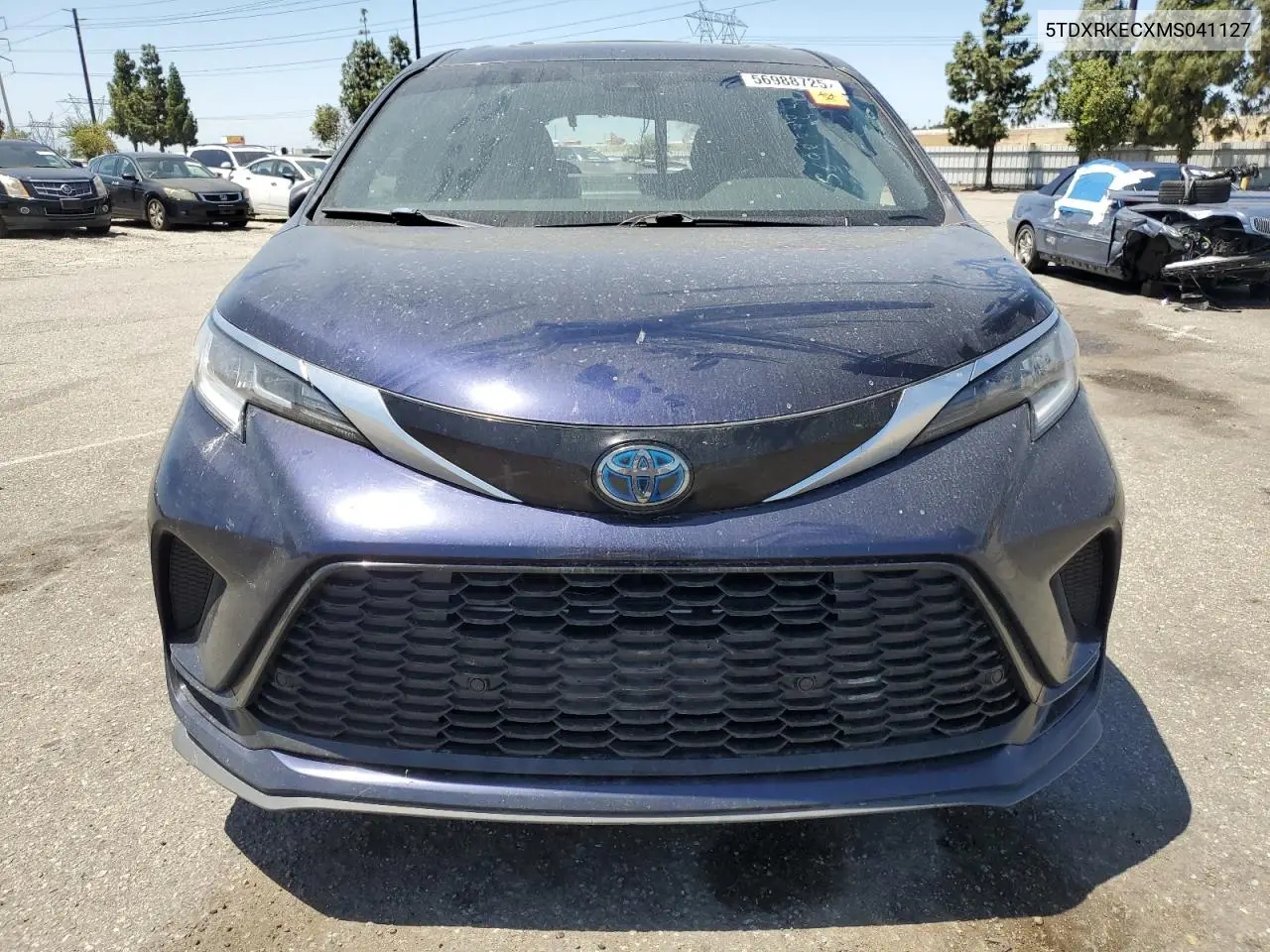 2021 Toyota Sienna Xse VIN: 5TDXRKECXMS041127 Lot: 56988725