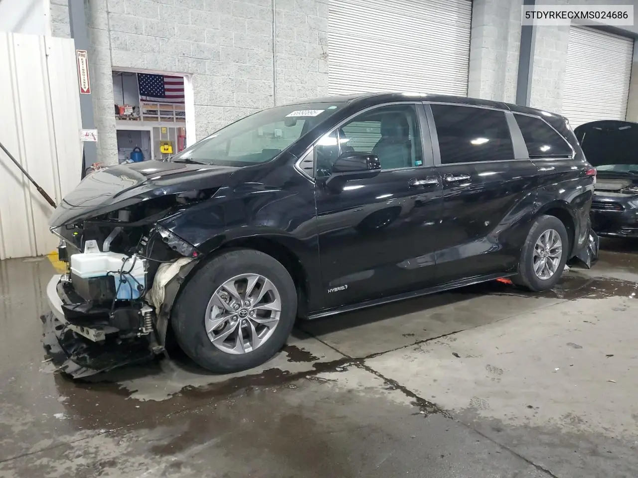2021 Toyota Sienna Xle VIN: 5TDYRKECXMS024686 Lot: 56990895
