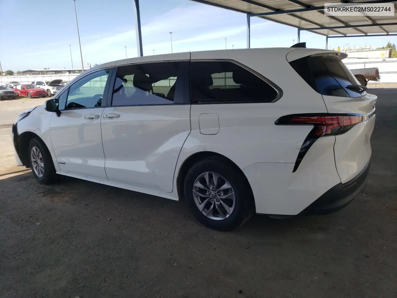 2021 Toyota Sienna Le VIN: 5TDKRKEC2MS022744 Lot: 57274815