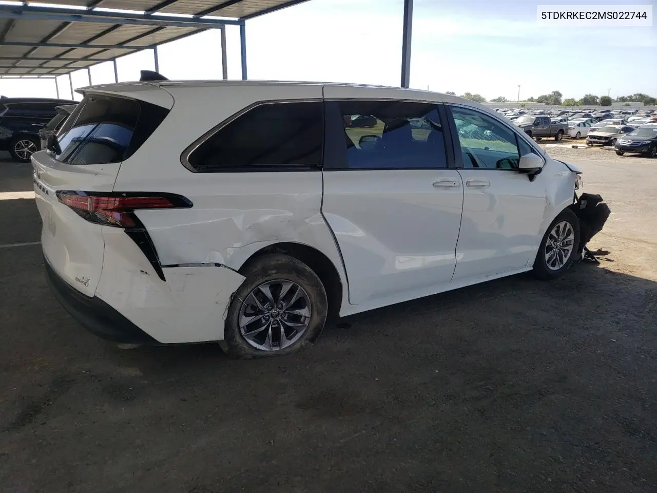 2021 Toyota Sienna Le VIN: 5TDKRKEC2MS022744 Lot: 57274815