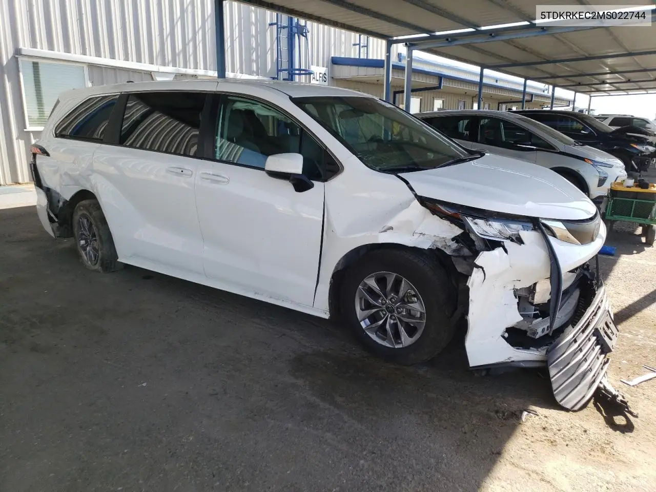 2021 Toyota Sienna Le VIN: 5TDKRKEC2MS022744 Lot: 57274815