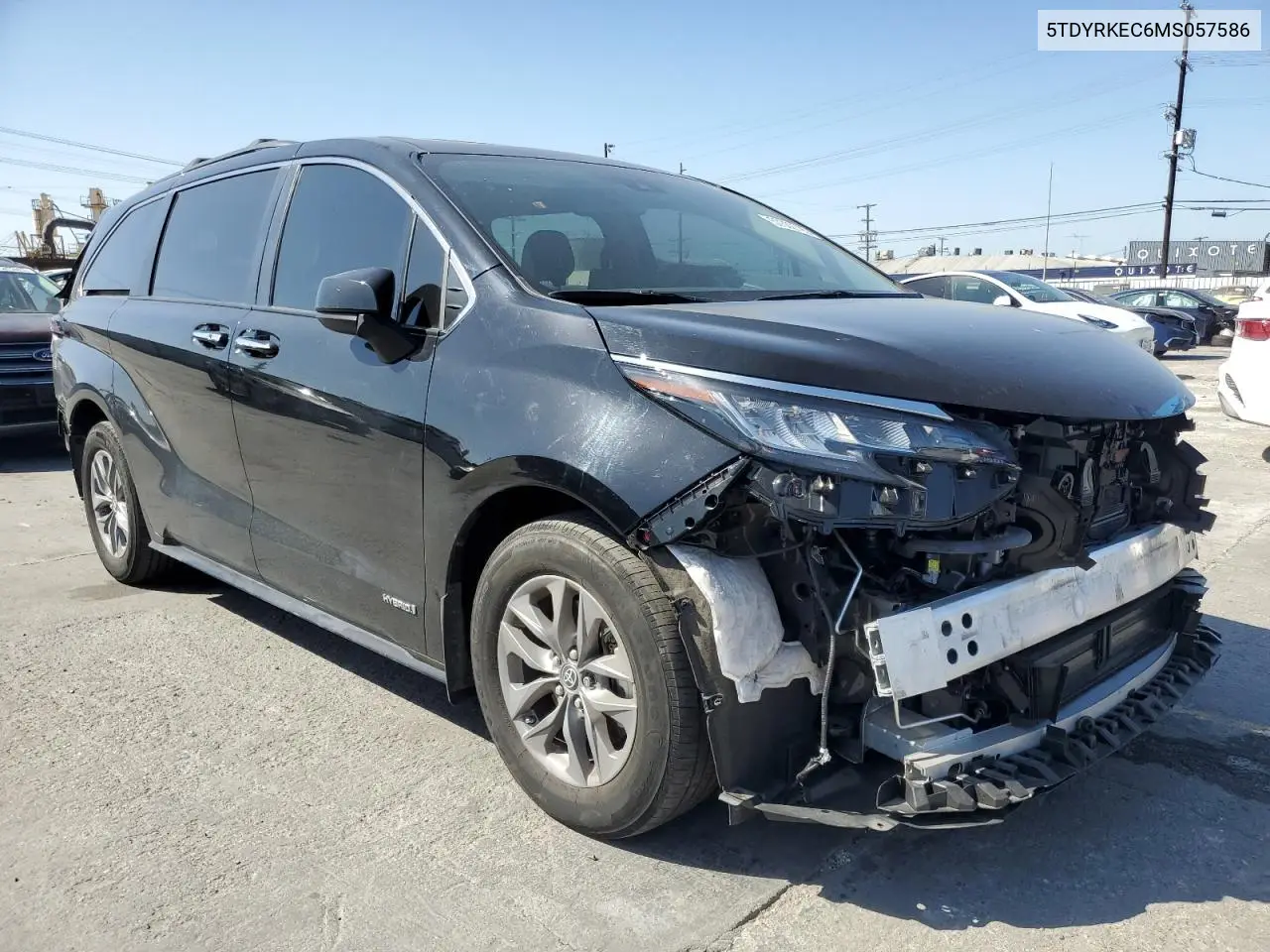 2021 Toyota Sienna Xle VIN: 5TDYRKEC6MS057586 Lot: 57302725