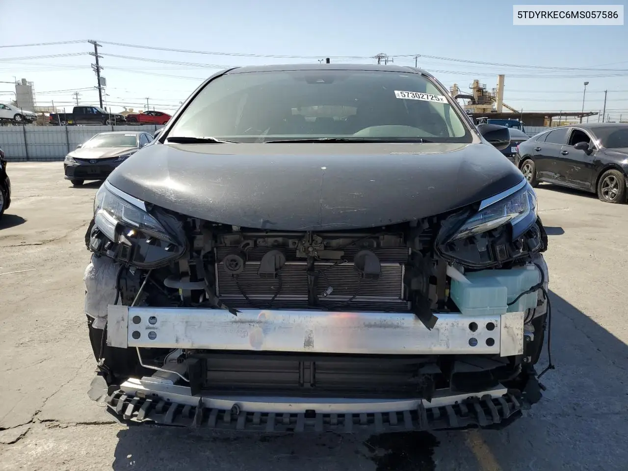 2021 Toyota Sienna Xle VIN: 5TDYRKEC6MS057586 Lot: 57302725